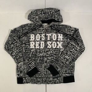Women's Boston Red Sox  DKNY Sport Black Urban Full-zip Hoodie Size Small